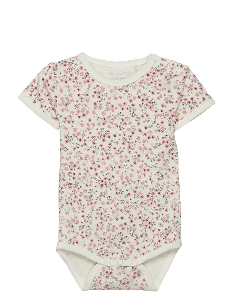 Minymo - Body SS - short-sleeved bodies - rose tan - 0
