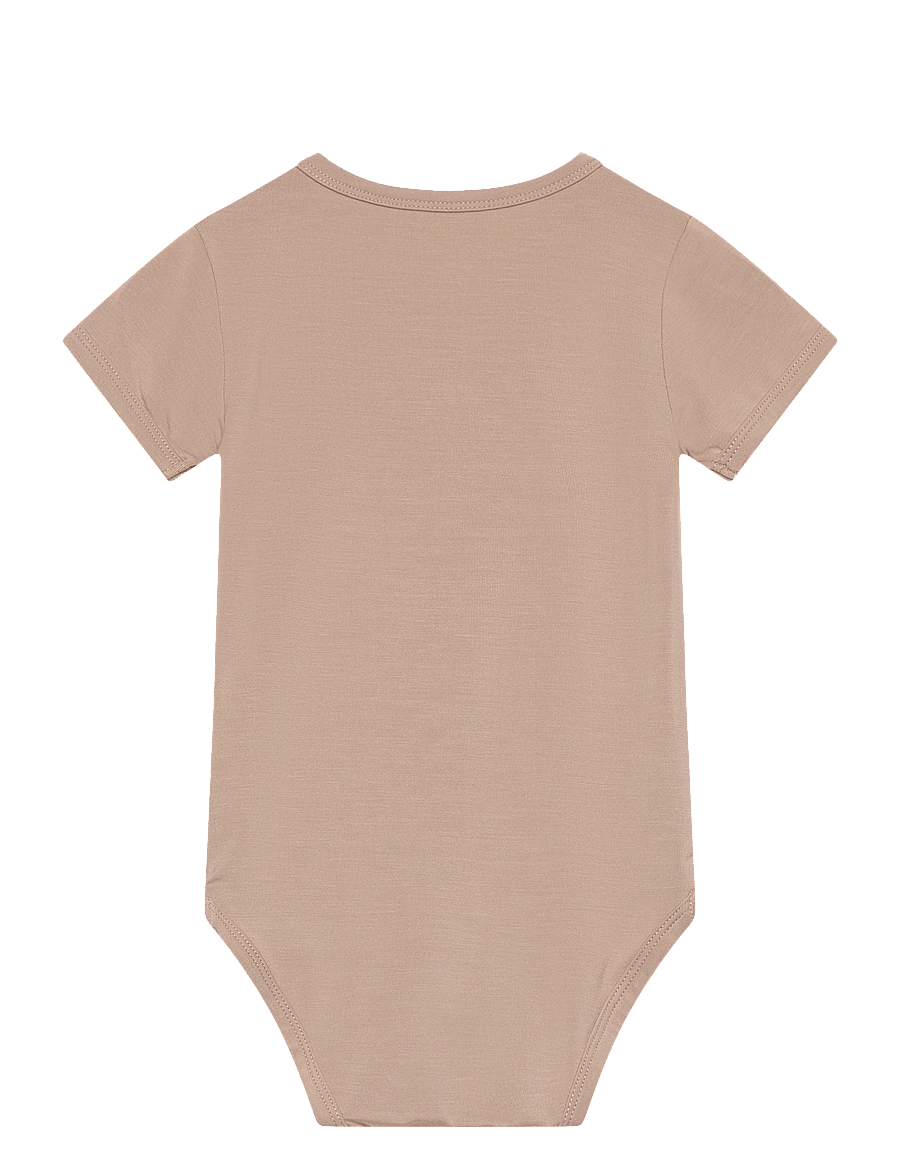 Minymo - Body SS - kurzärmelige bodys - simply taupe - 1