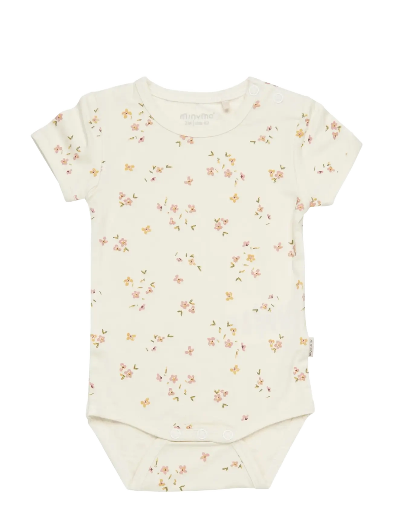 Minymo Body Ss, 50, Bodys, Creme - Short-sleeved, Kinder