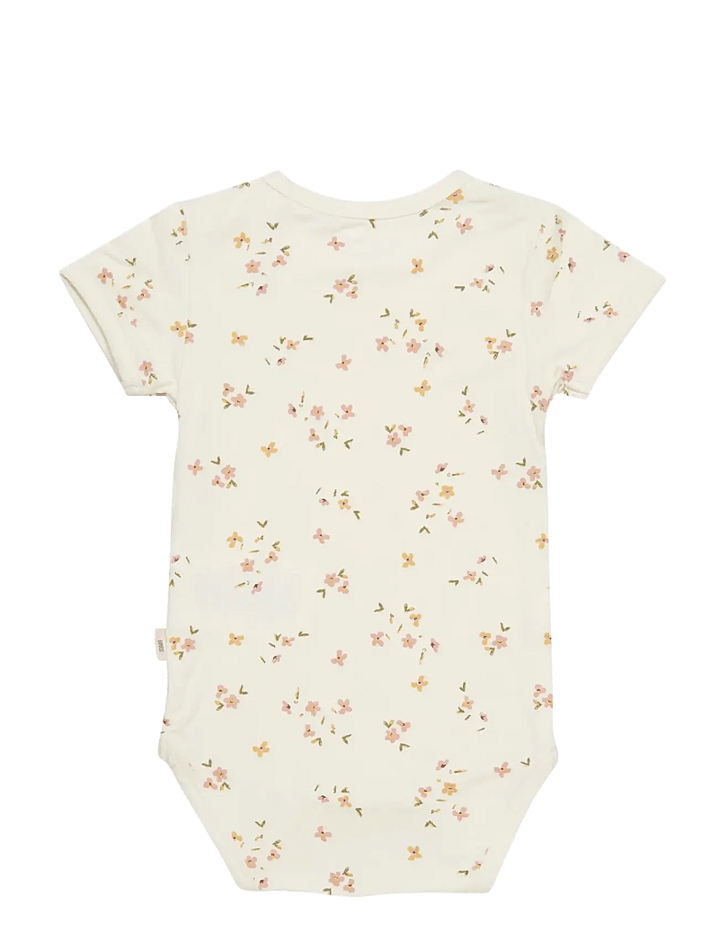 Minymo - Body SS - short-sleeved bodies - veiled rose flower - 1