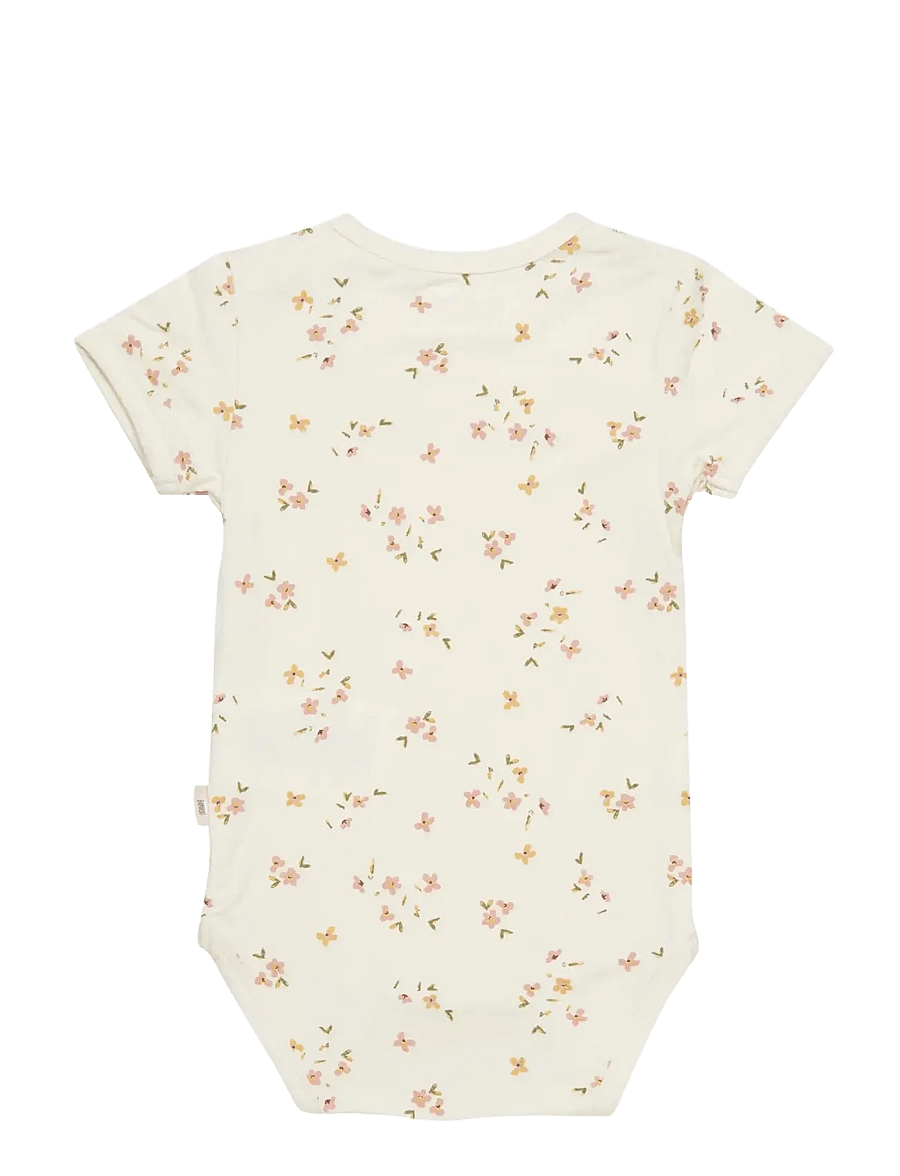 Minymo - Body SS - kurzärmelige bodys - veiled rose flower - 1