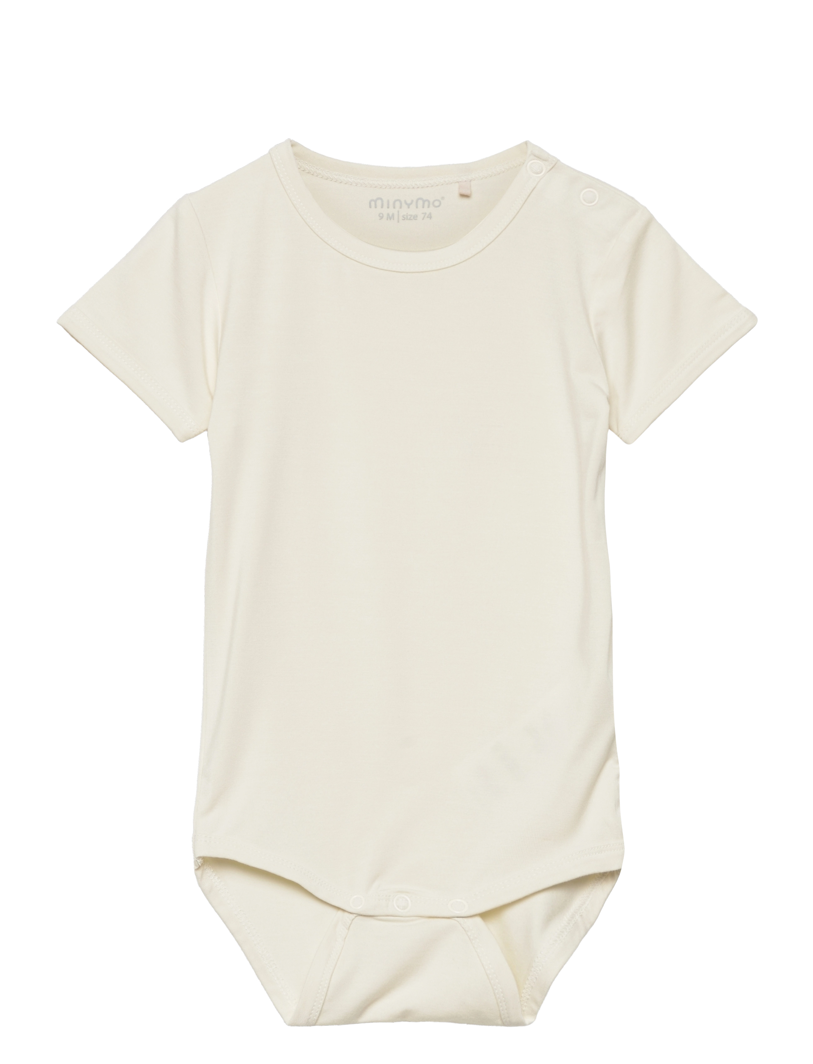 Minymo Body Ss, 50, Bodys, Creme - Short-sleeved, Kinder