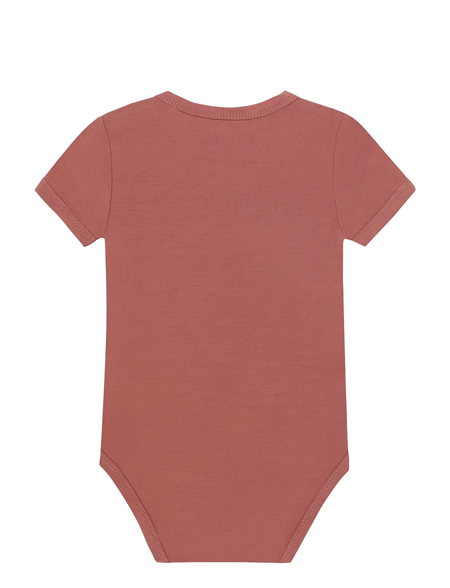 Minymo - Body SS - short-sleeved bodies - withered rose - 1