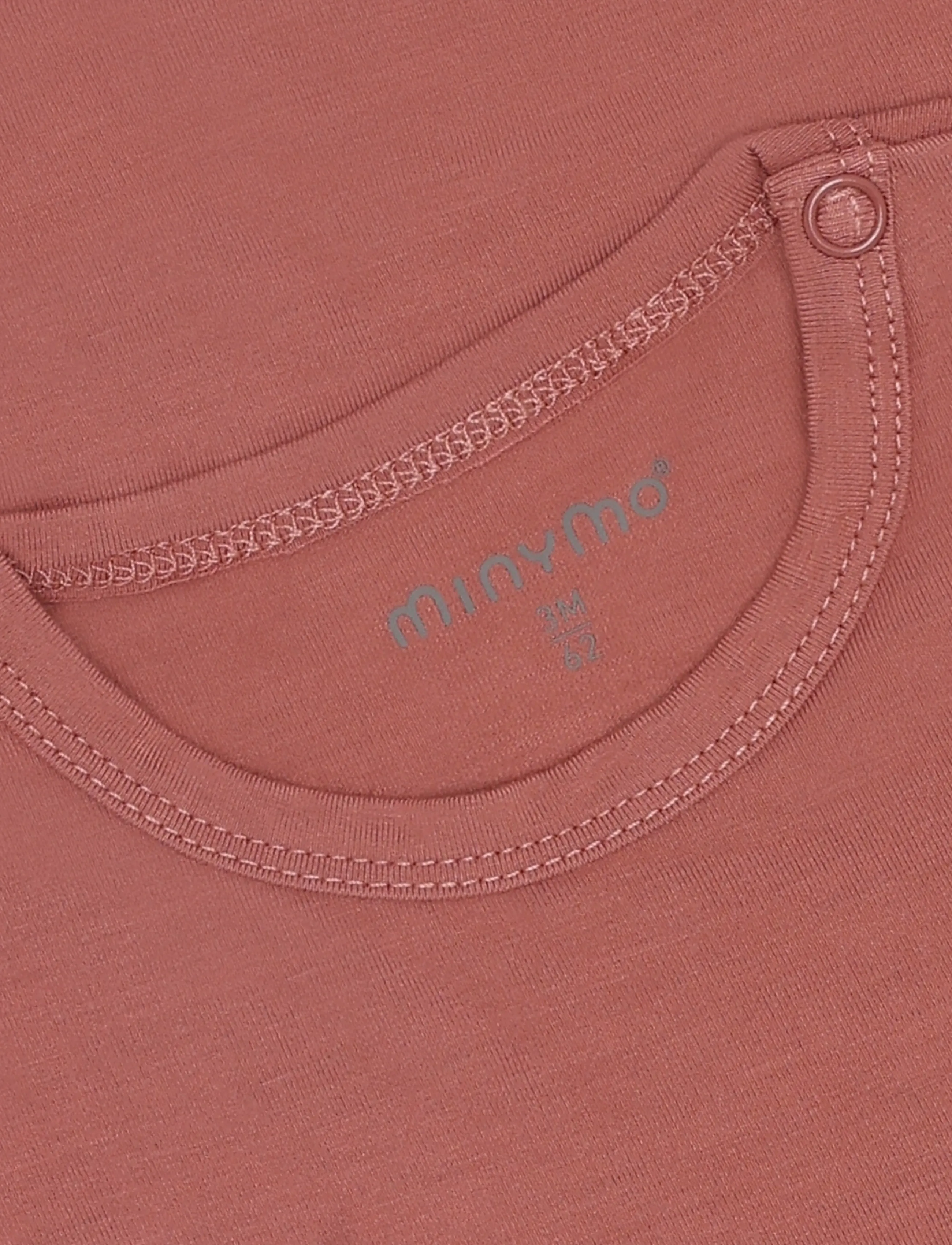 Minymo - Body SS - short-sleeved bodies - withered rose - 2