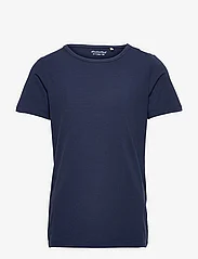 Minymo - Blouse SS - Bamboo - kortærmede t-shirts - dark navy - 0