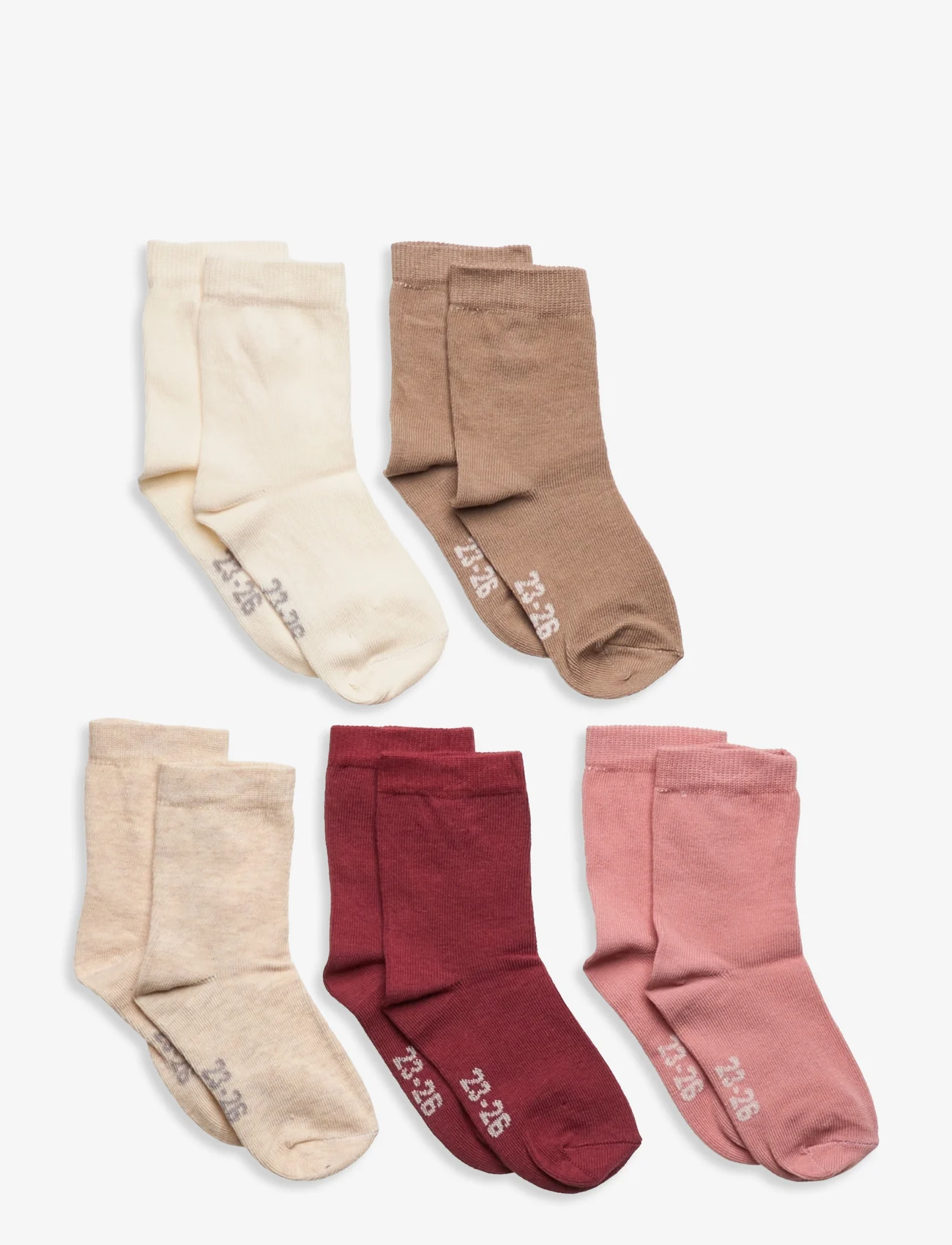 Minymo - Ankle sock - multi (5-pack) - zemākās cenas - rose cloud - 0