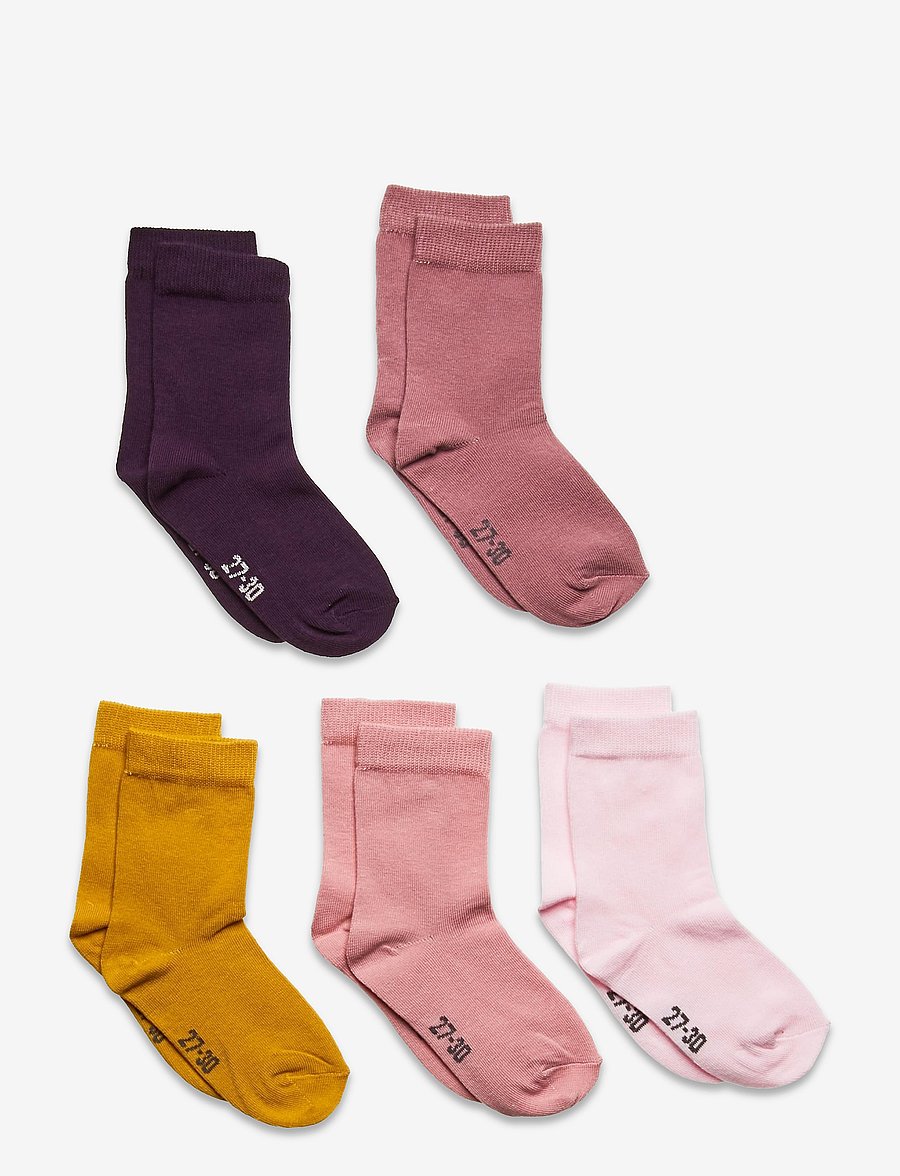 Minymo - Ankle sock - multi (5-pack) - strümpfe - shadow purple - 0