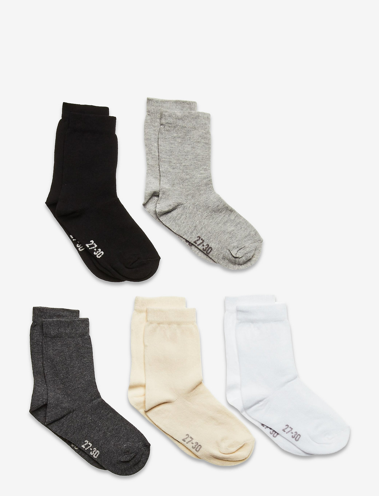 Minymo - Ankle sock - multi (5-pack) - die niedrigsten preise - white - 0