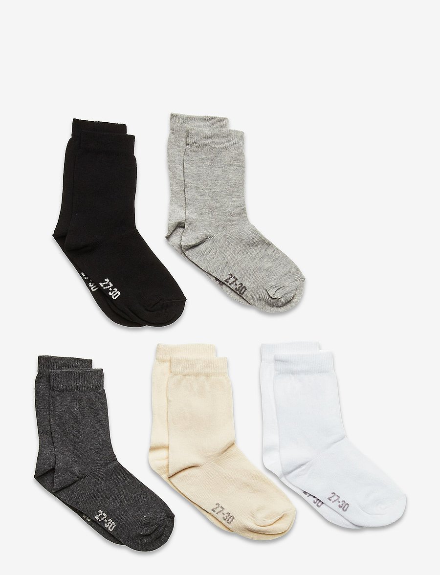 Minymo - Ankle sock - multi (5-pack) - sokid - white - 0