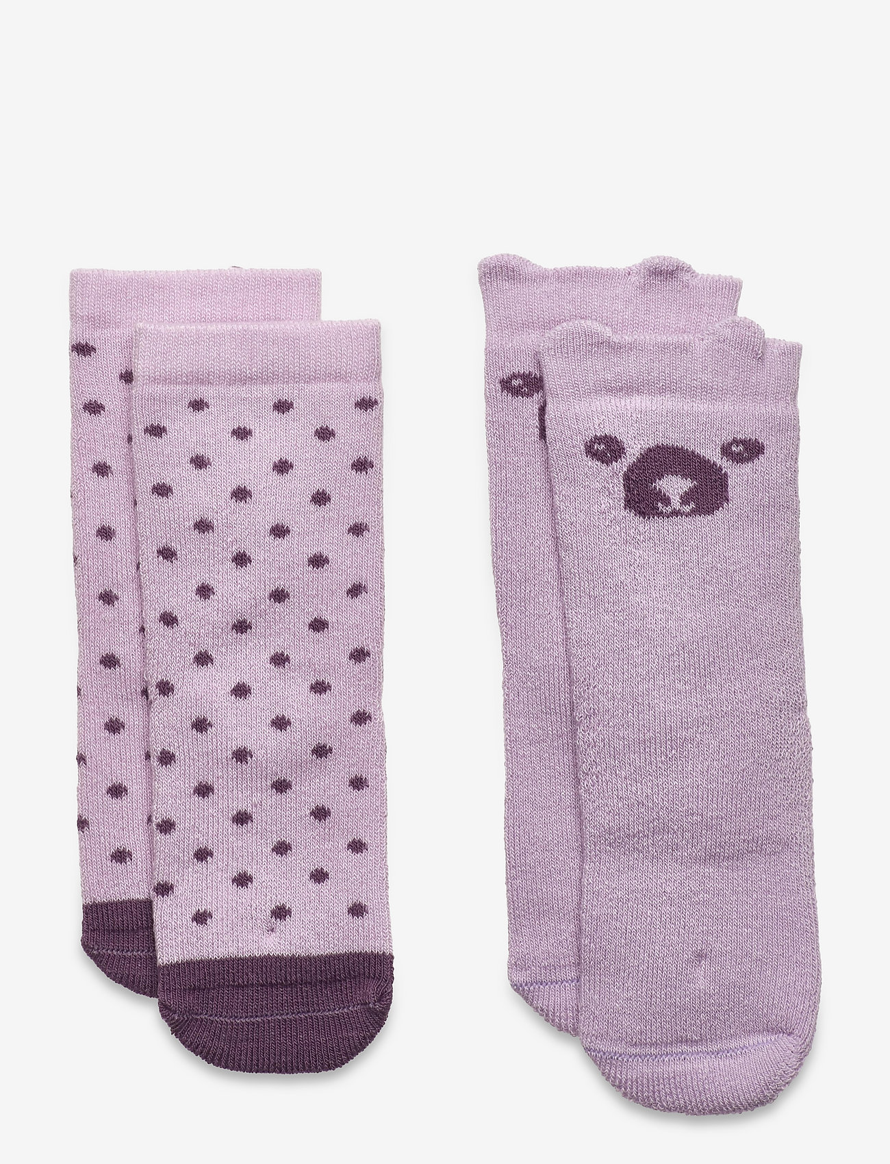 Minymo - Baby sock (2-pack) - socks - lavender frost - 0