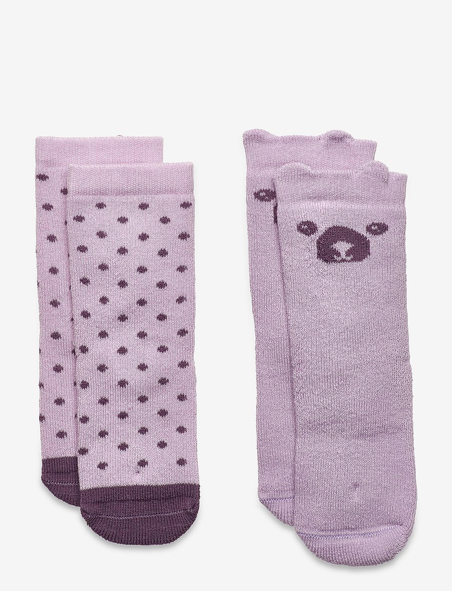 Minymo - Baby sock (2-pack) - baby-socken - lavender frost - 0
