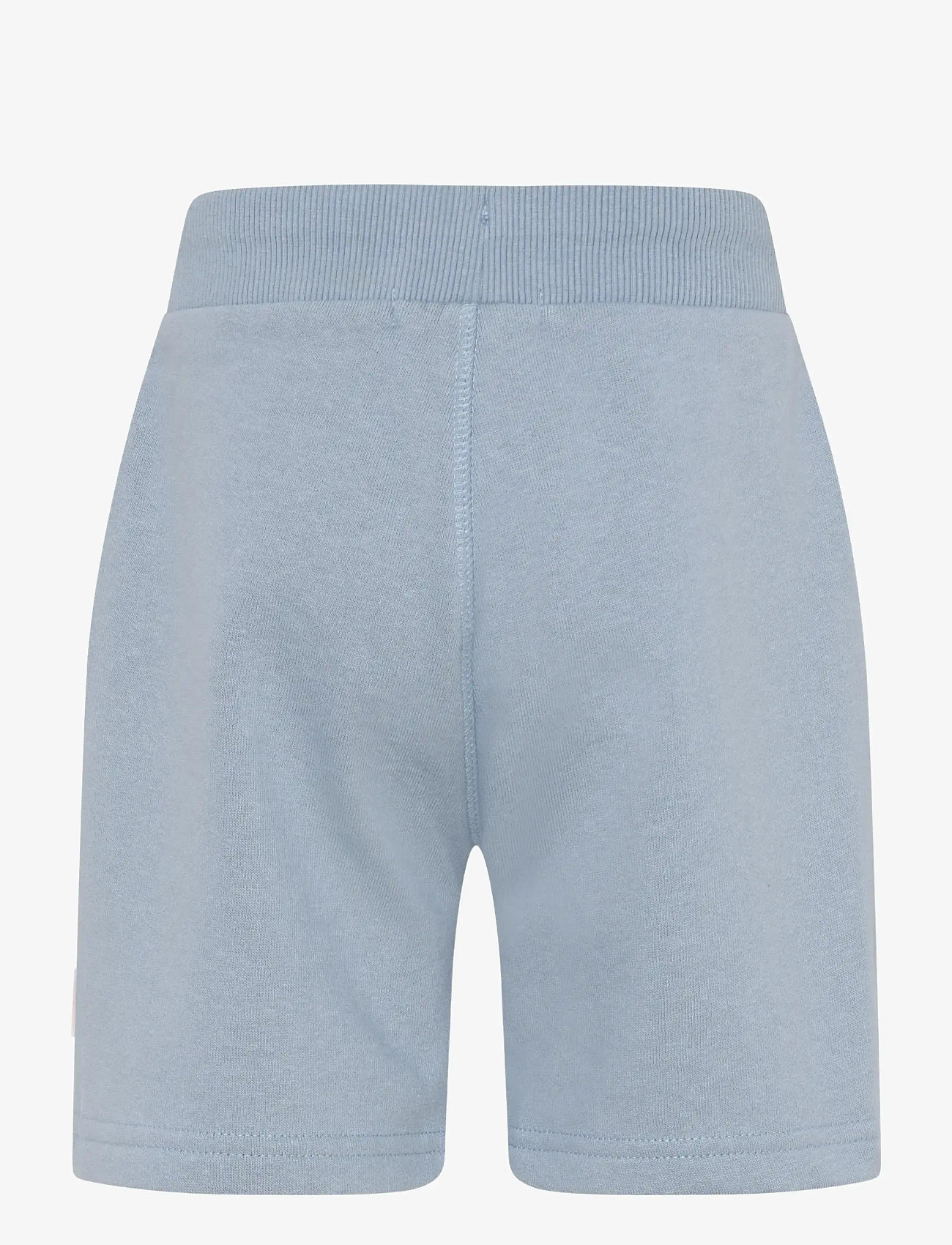Minymo - Basic 53 -Sweat short (2-pack) - sweatshorts - ashley blue - 4