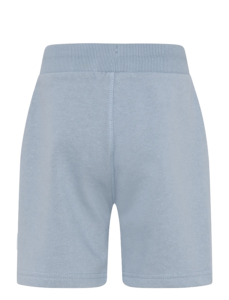 Minymo - Basic 53 -Sweat short (2-pack) - sweatshorts - ashley blue - 4