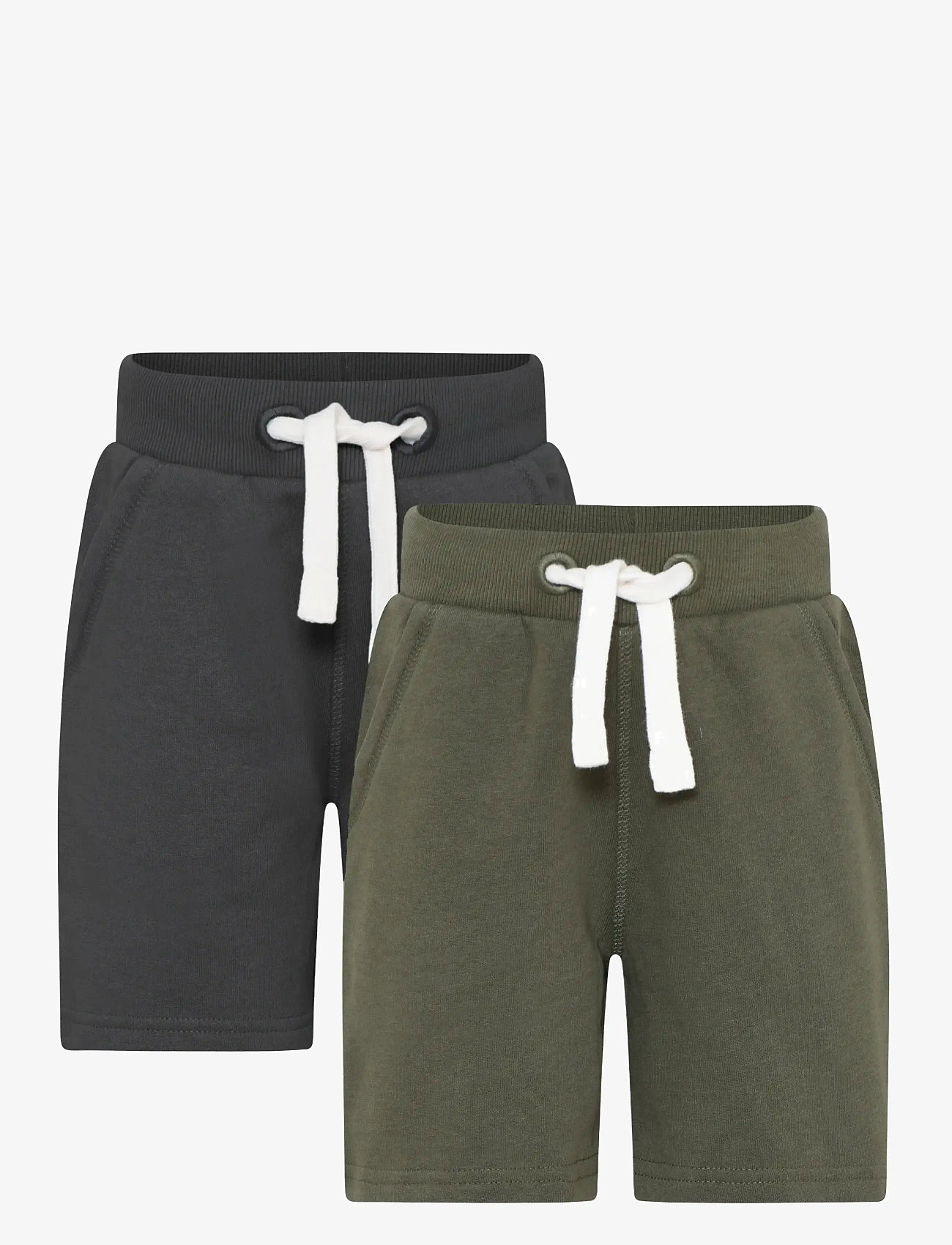Minymo - Basic 53 -Sweat short (2-pack) - lühikesed dressipüksid - beetle - 0