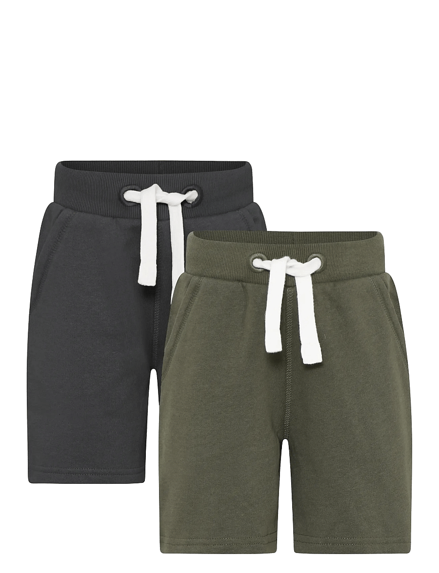 Minymo - Basic 53 -Sweat short (2-pack) - lühikesed dressipüksid - beetle - 0