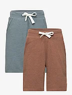Basic 53 -Sweat short (2-pack) - TOFFEE