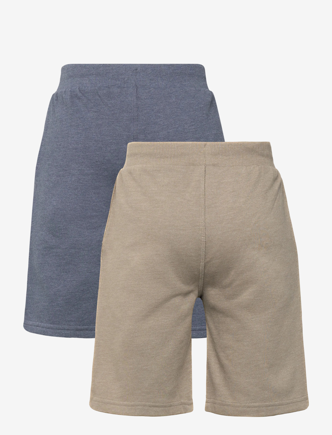 Minymo - Basic 53 -Sweat short (2-pack) - sweatshorts - vetiver - 1