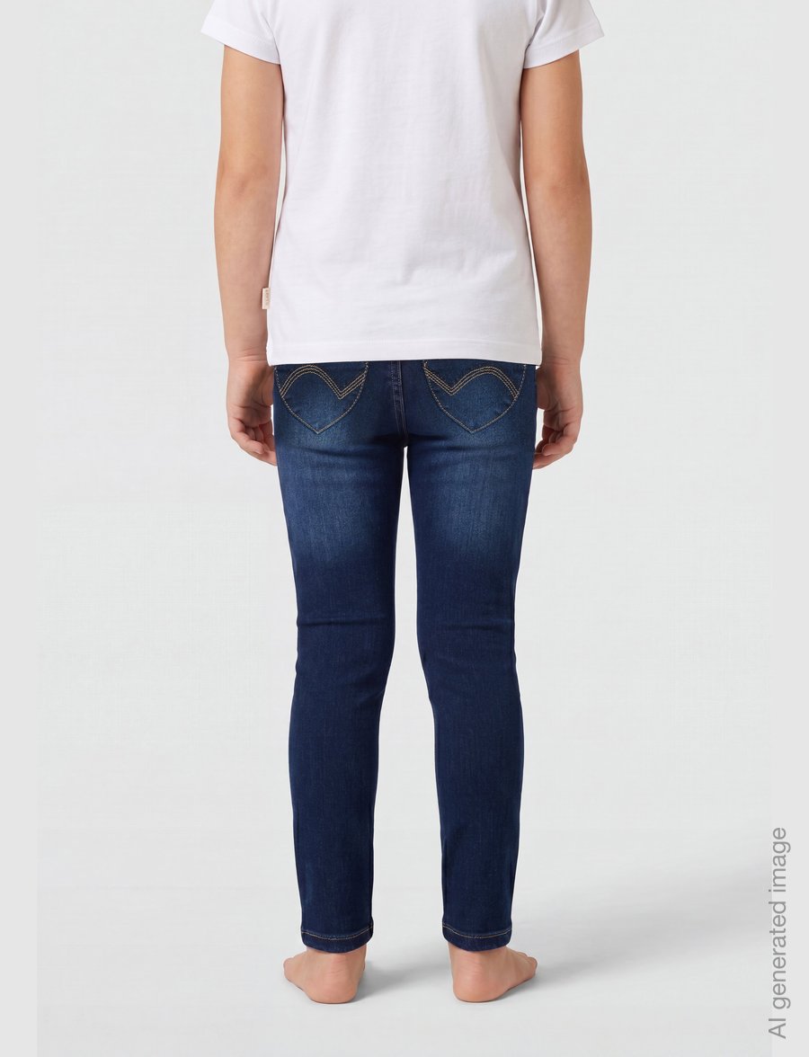 Minymo - Jegging stretch slim fit - skinny jeans - dark blue denim - 0