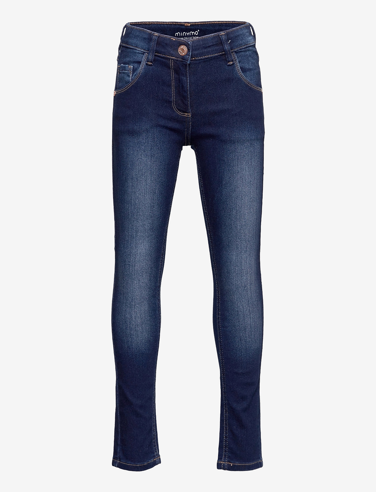 Minymo - Jeans stretch slim fit - liibuvad teksad - dark blue denim - 0