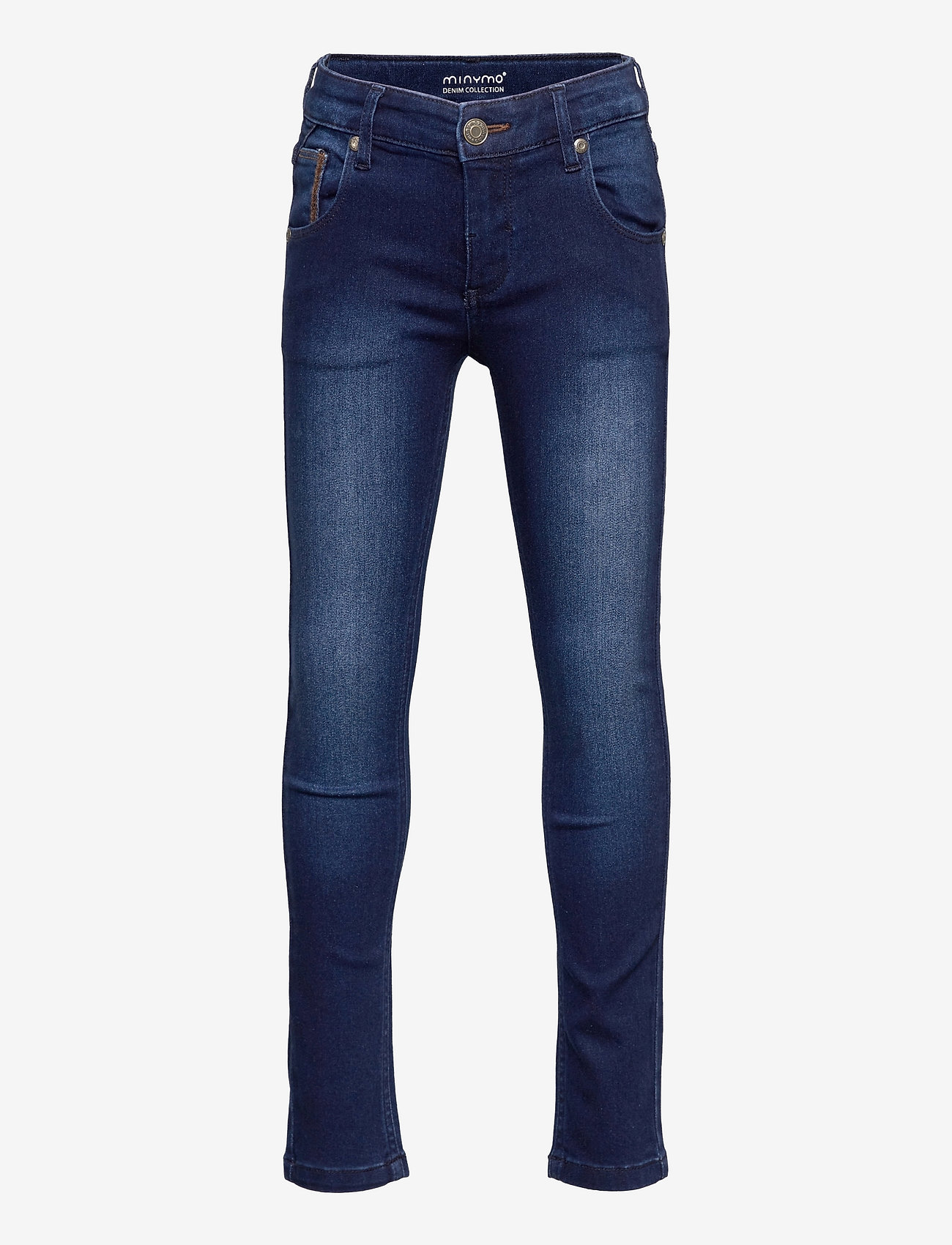 Minymo - Jeans boy stretch slim fit - siaurėjantys džinsai - dark blue denim - 0