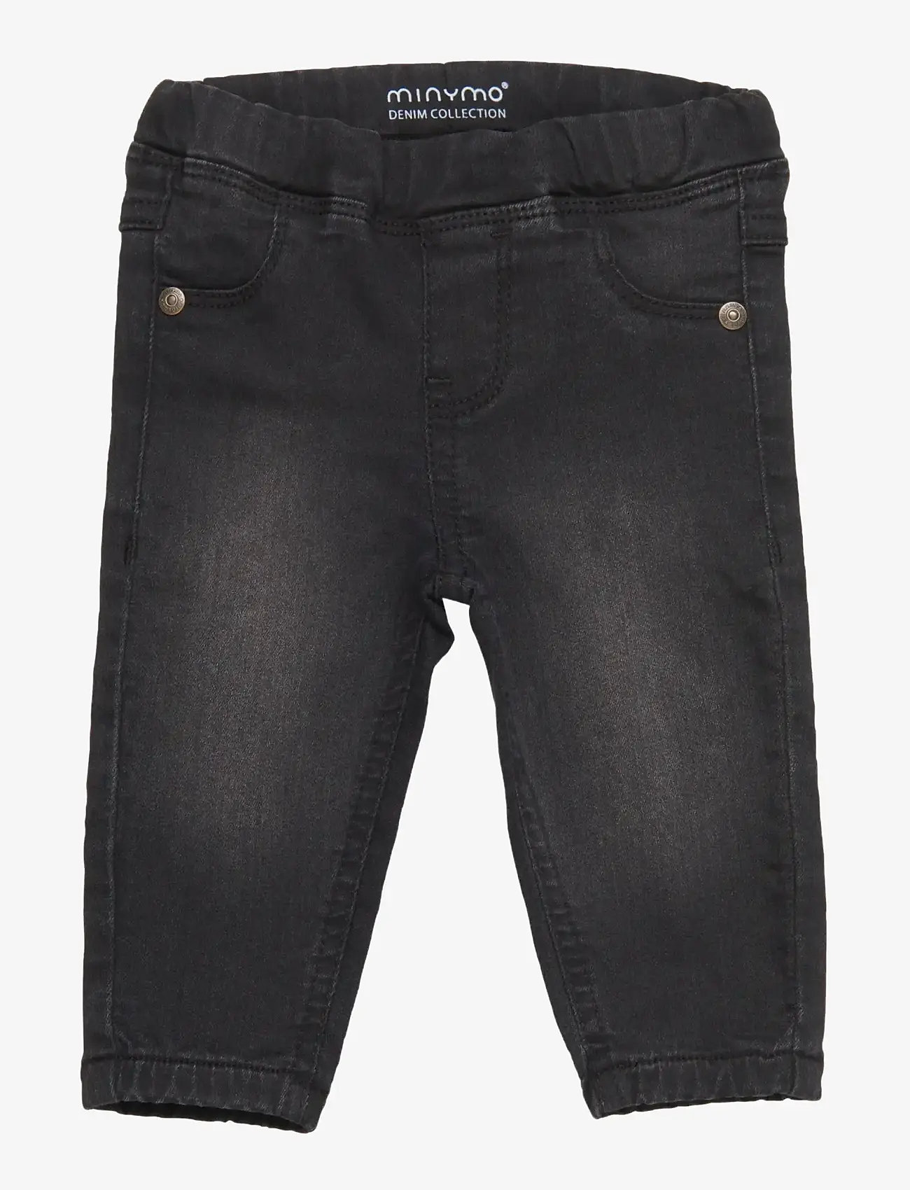Minymo - Jeans stretch loose fit - loose jeans - grey black - 0