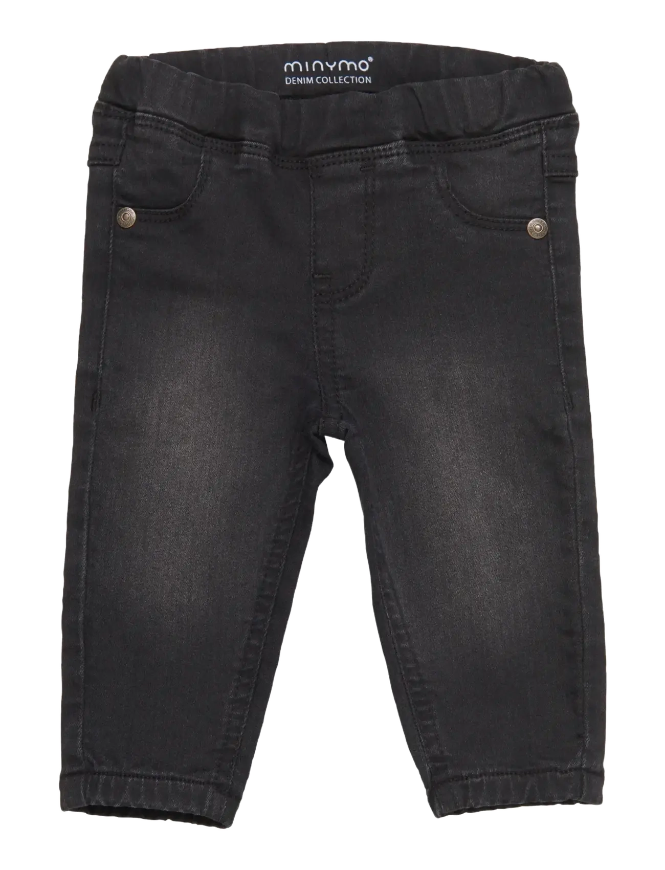 Minymo Jeans stretch loose fit - Housut - GREY BLACK / black