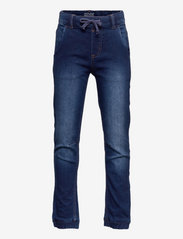 Minymo - Jeans boy stretch loose fit - loose jeans - dark blue denim - 0