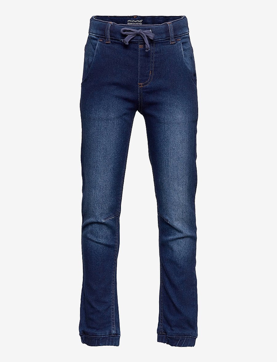 Minymo - Jeans stretch loose fit - loose jeans - dark blue denim - 0