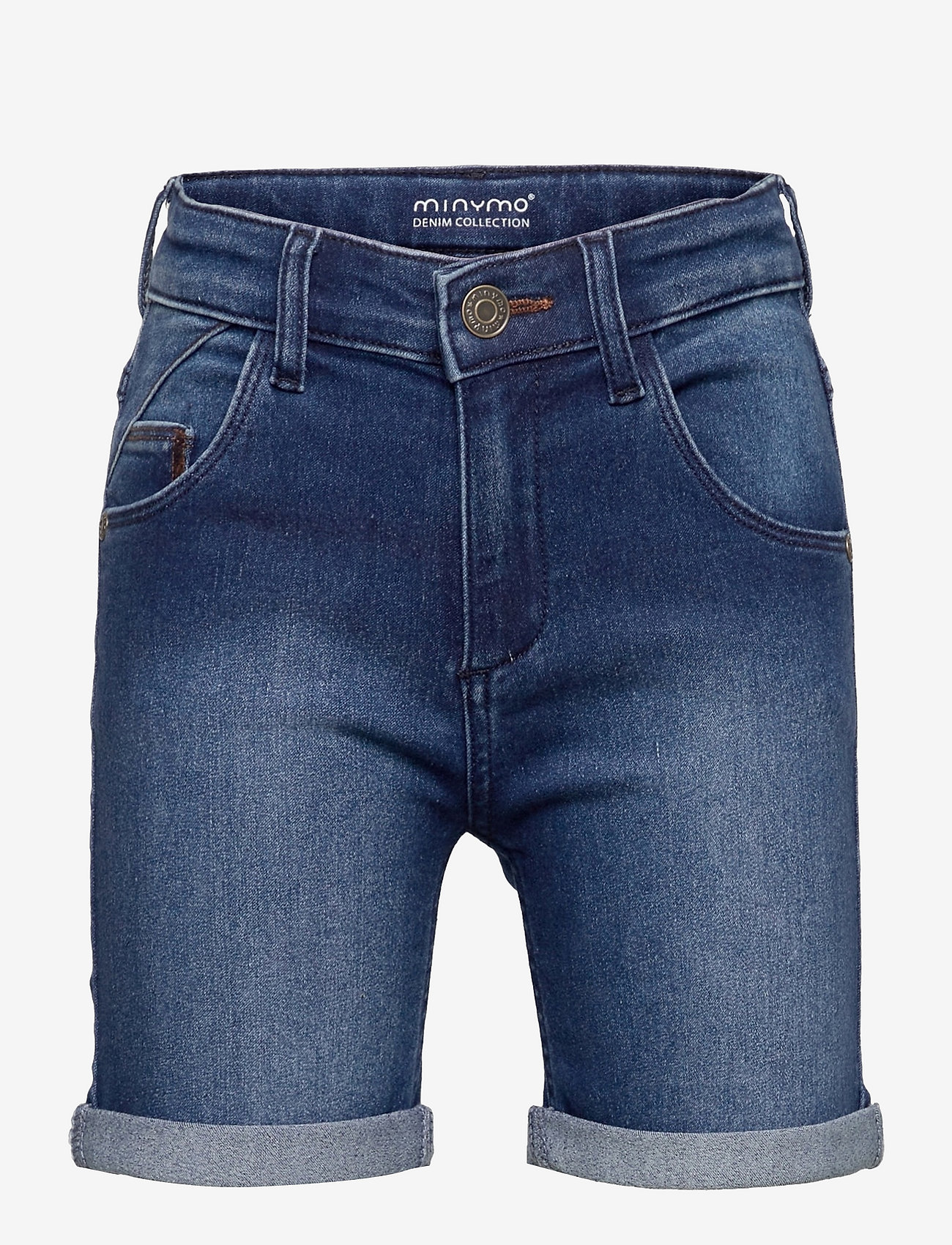 Minymo Shorts power stretch - Bas - DENIM / blue