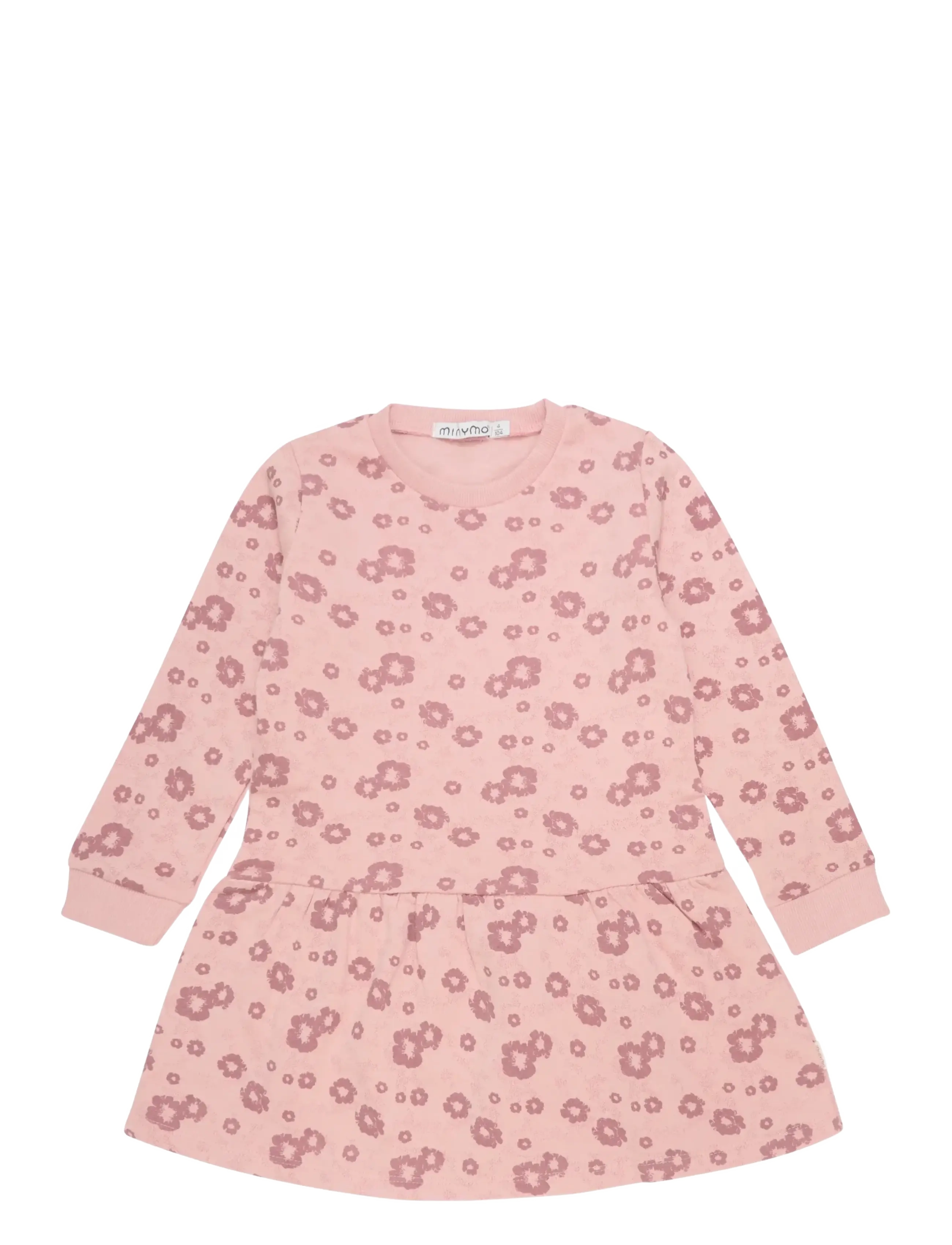 Minymo - Sweat Dress LS (2-pack) - langærmede hverdagskjoler - misty rose - 2
