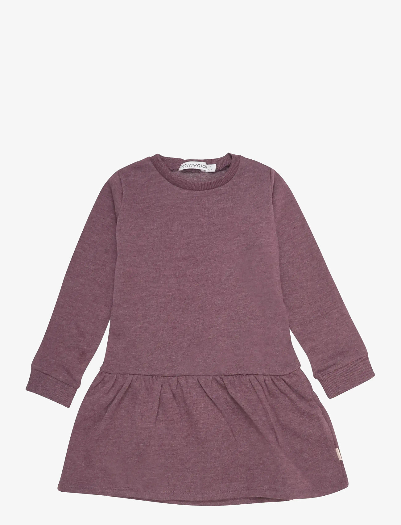 Minymo - Sweat Dress LS (2-pack) - vauvojen pitkähihaiset mekot - misty rose - 3