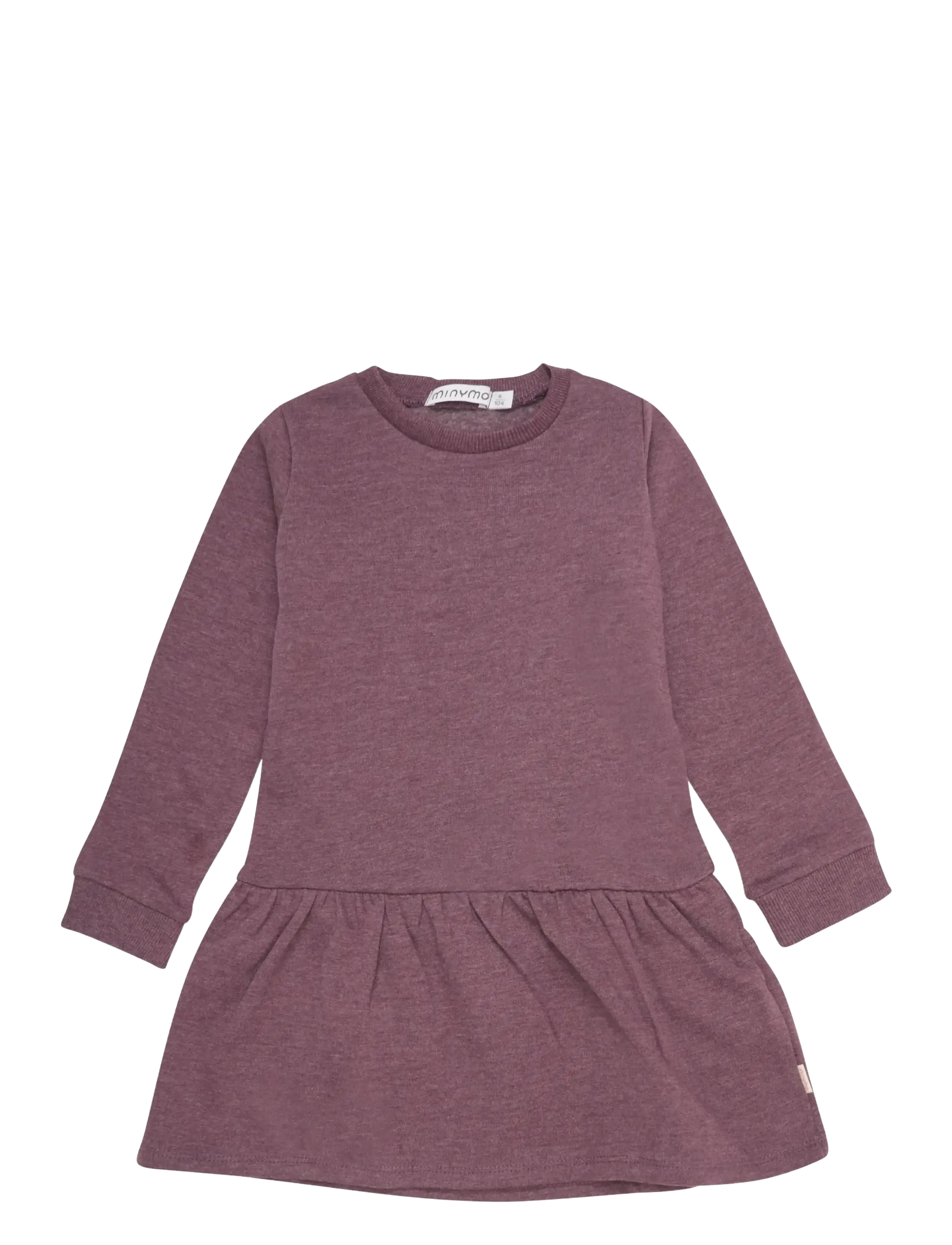 Minymo - Sweat Dress LS (2-pack) - langærmede hverdagskjoler - misty rose - 3