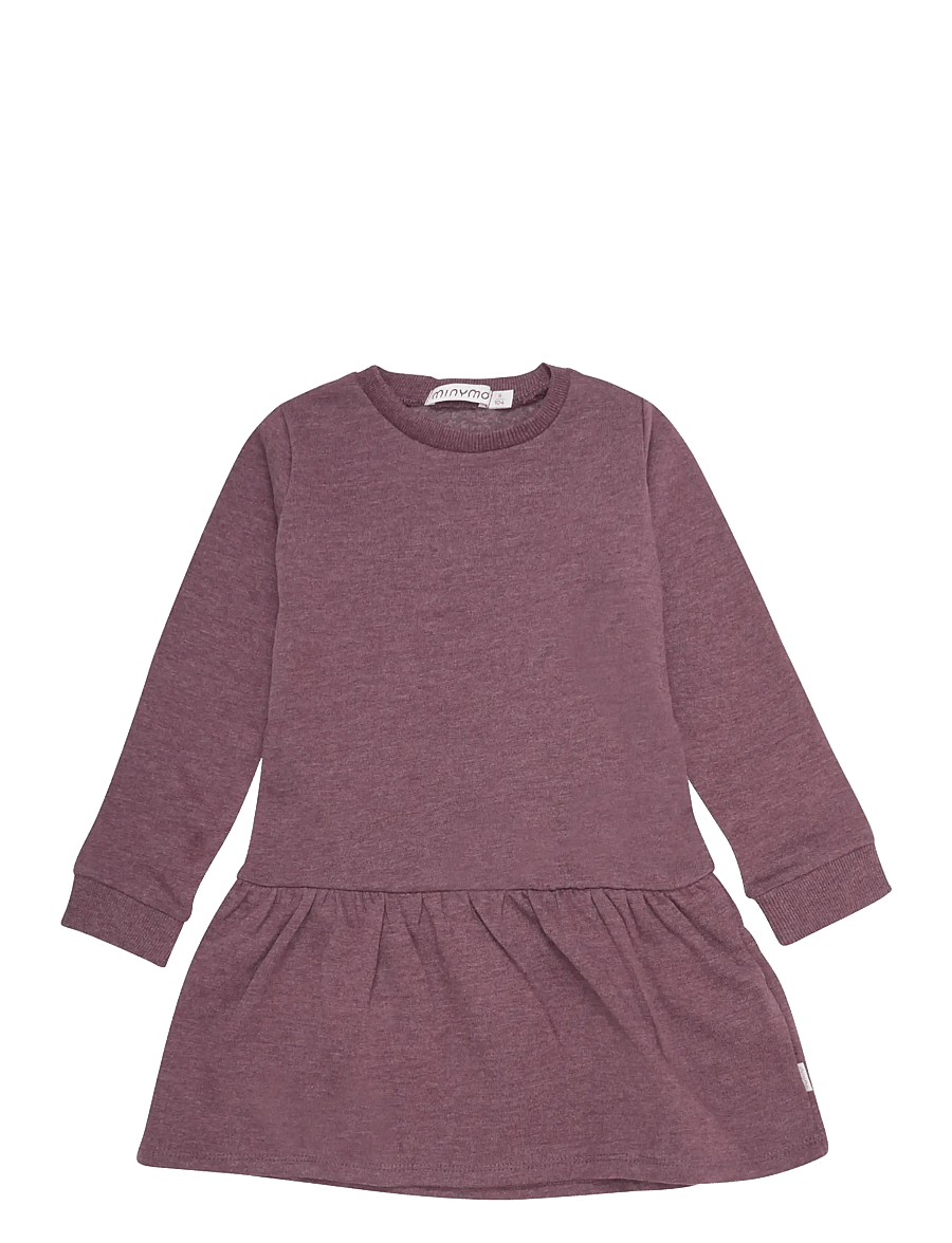 Minymo - Sweat Dress LS (2-pack) - langärmelige babykleider - misty rose - 3