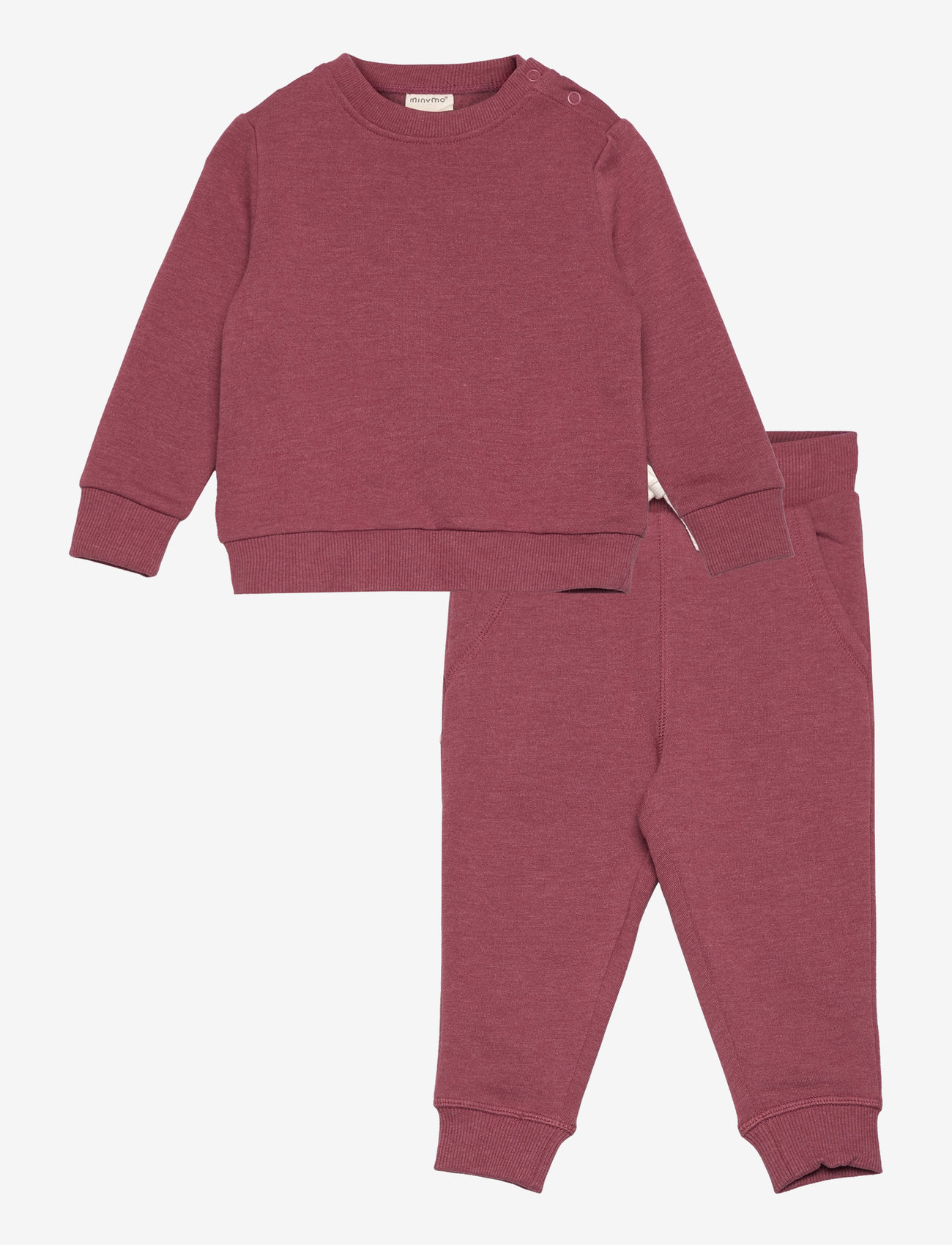 Minymo Sweat Set (2-pcs) - Oberteile - APPLE BUTTER / red