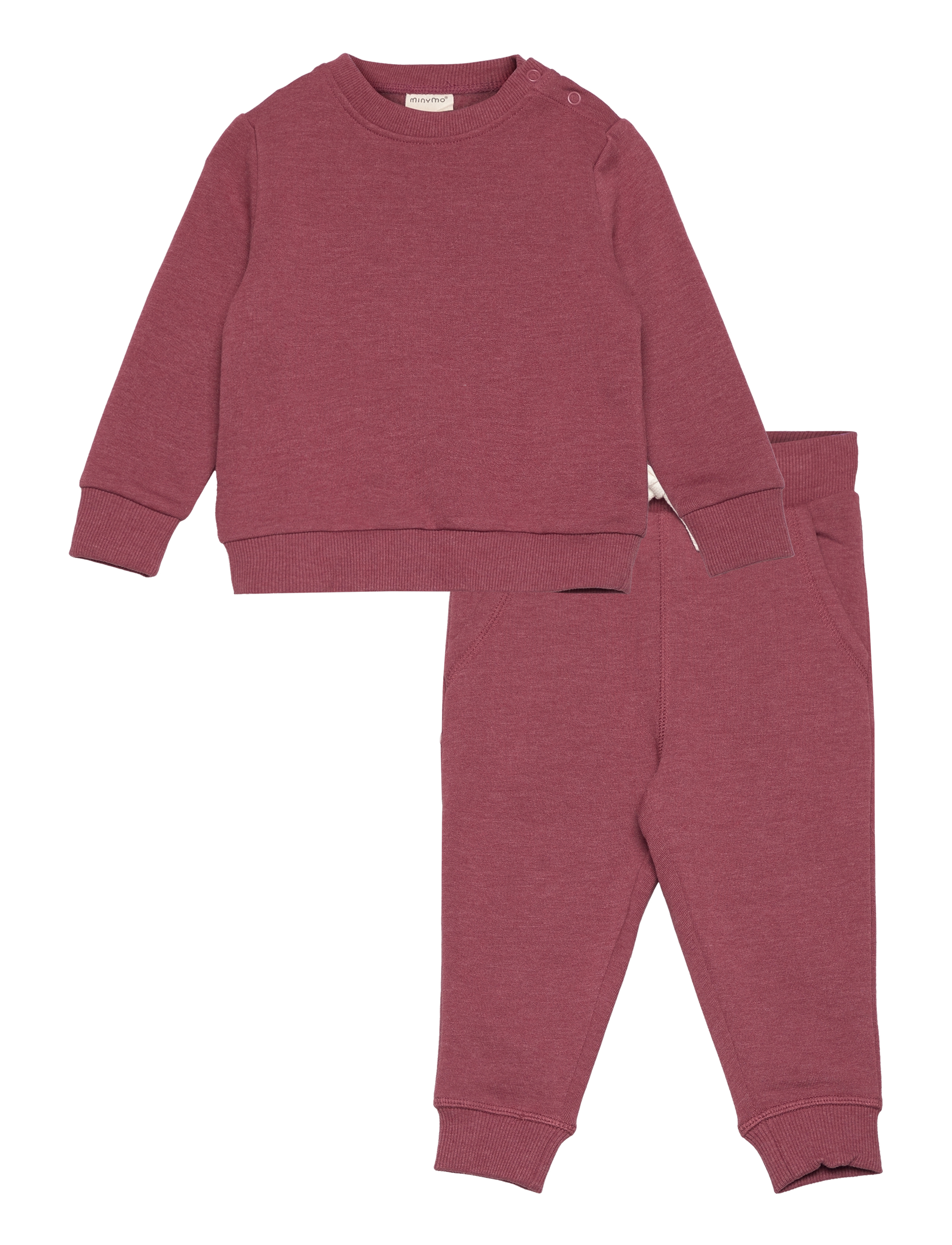 Minymo Sweat Set (2-Pcs), 86, Red, Sæt > Joggingtøj, Børn