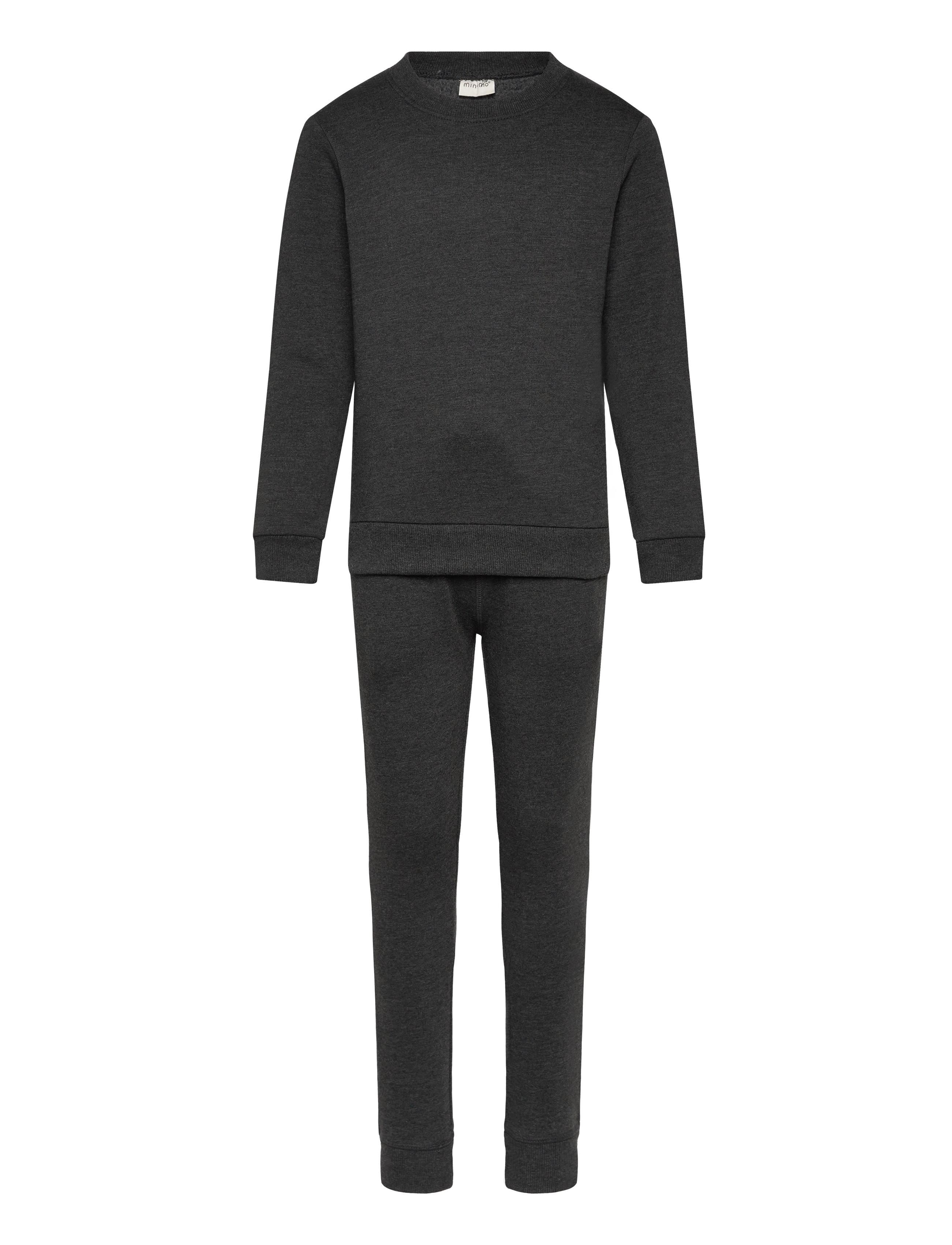 Minymo Sweat Set (2-Pcs), 98, Grey, Sæt > Joggingtøj, Børn