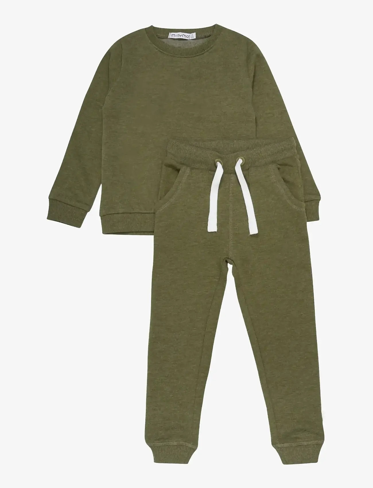 Minymo - Sweat Set (2-pcs) - treniņtērpi - dark olive - 0