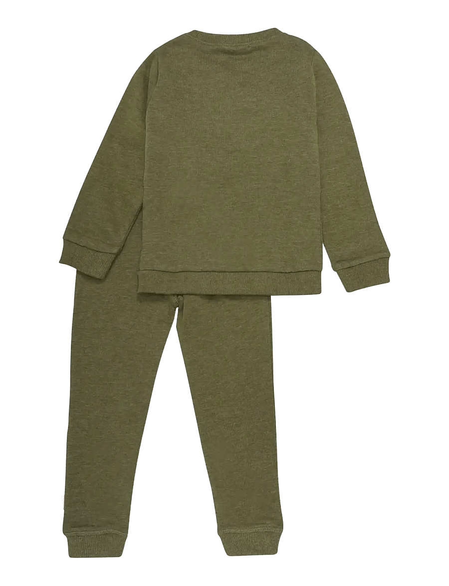 Minymo - Sweat Set (2-pcs) - sportanzüge - dark olive - 4