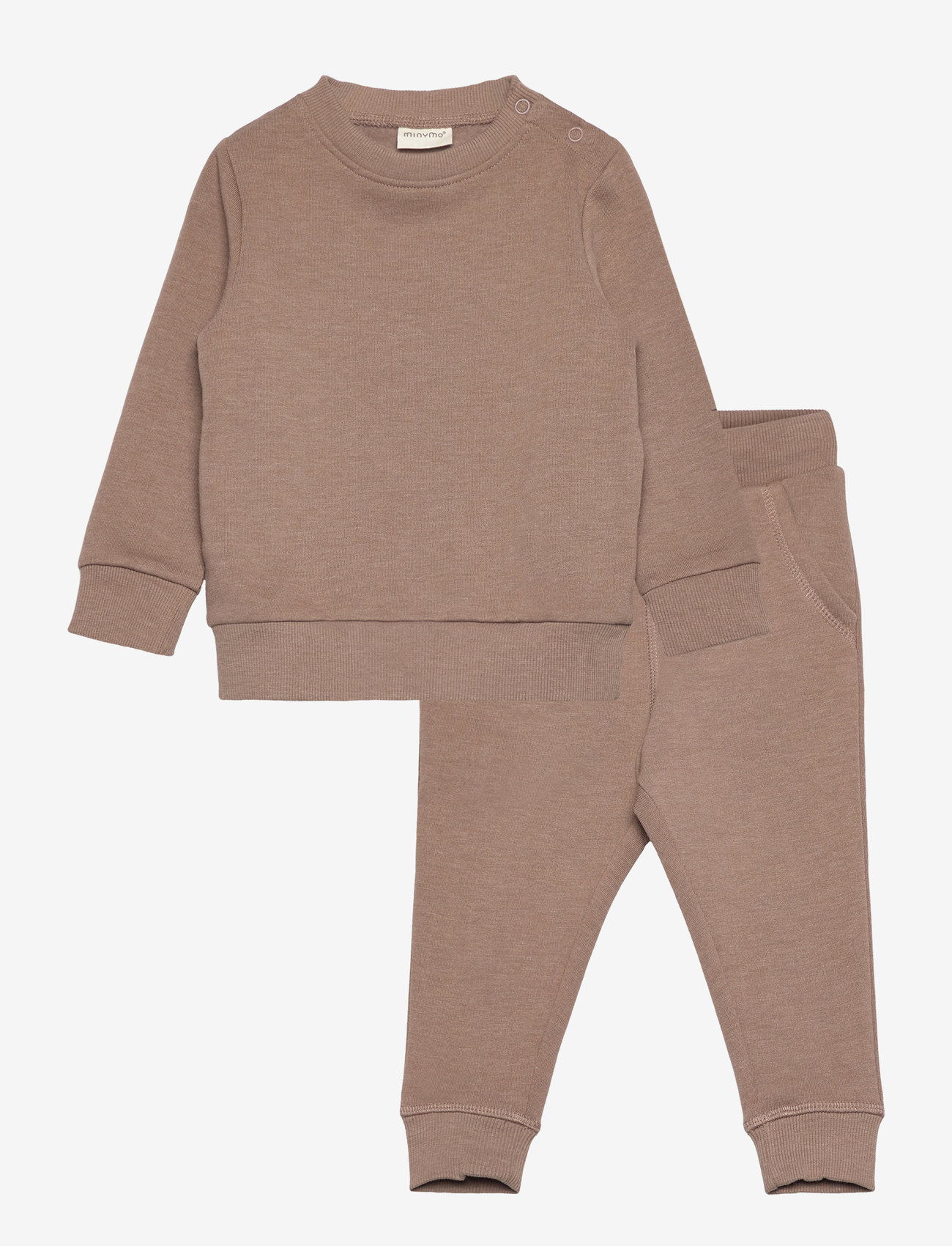 Minymo Sweat Set (2-pcs) - Oberteile - FOSSIL / brown