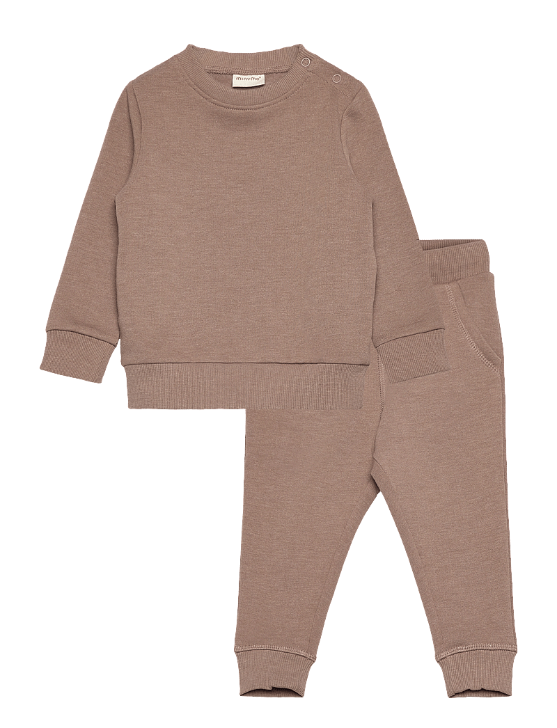 Minymo - Sweat Set (2-pcs) - spordidressid - fossil - 0