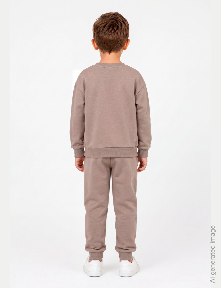 Minymo - Sweat Set (2-pcs) - dressikomplektid - fossil - 0