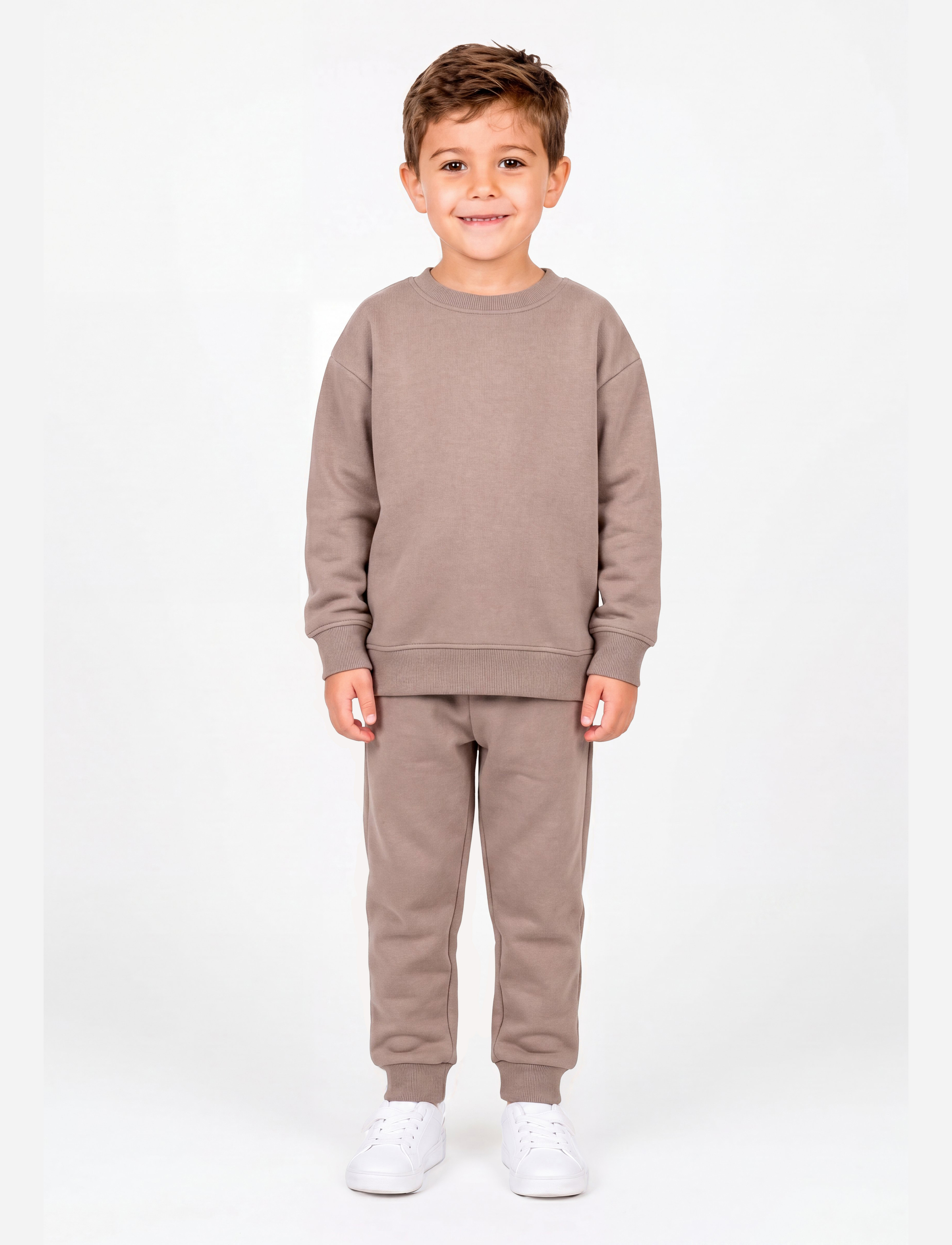 Minymo - Sweat Set (2-pcs) - dressikomplektid - fossil - 5
