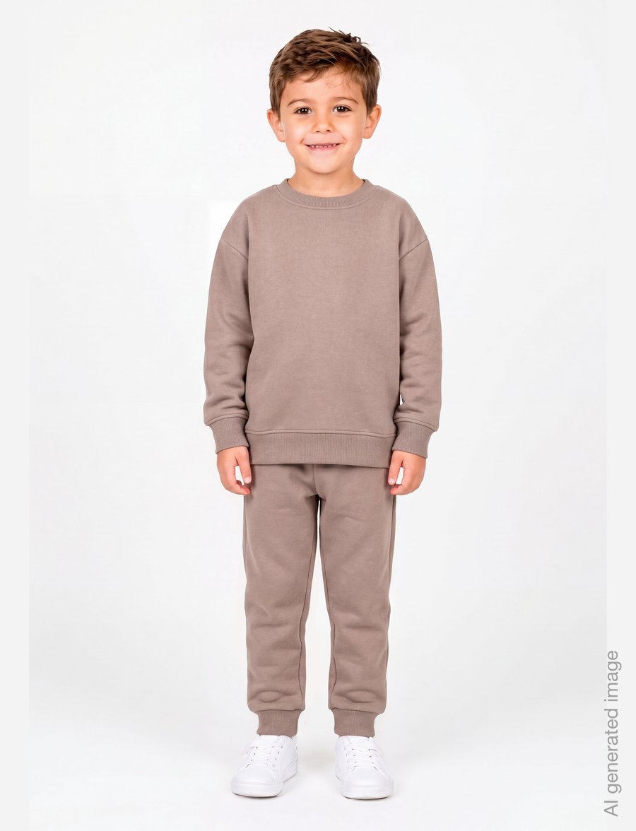 Minymo - Sweat Set (2-pcs) - dressikomplektid - fossil - 5