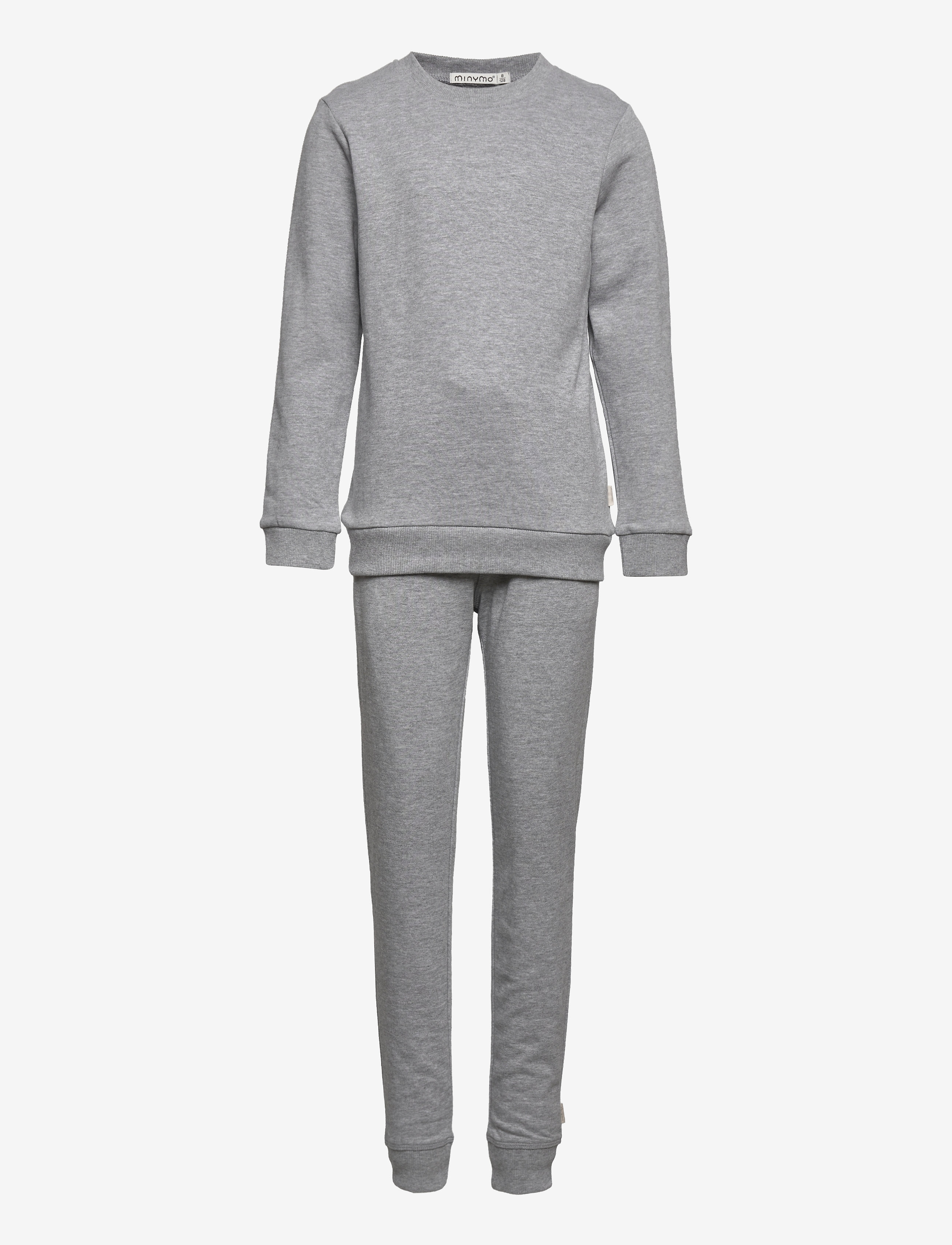 Minymo Sweat Set (2-Pcs), 98, Grey, Sæt > Joggingtøj, Børn
