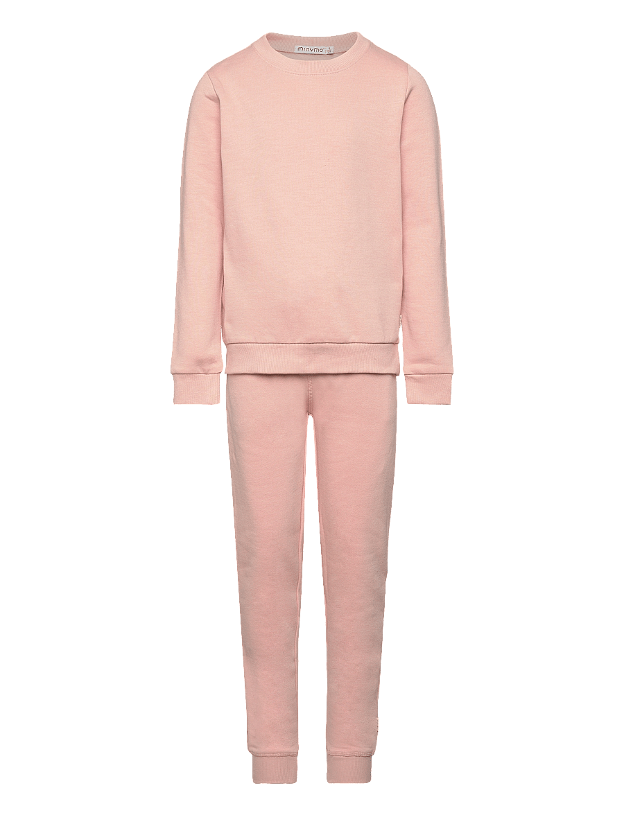 Minymo - Sweat Set (2-pcs) - sportanzüge - misty rose - 0