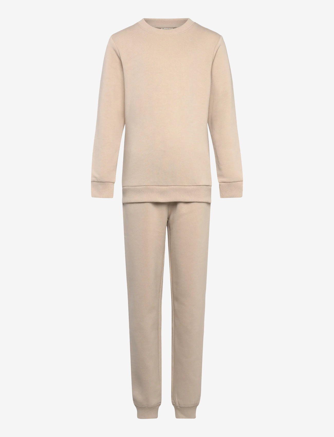 Minymo Sweat Set (2-pcs) - Oberteile - RAINY DAY / beige