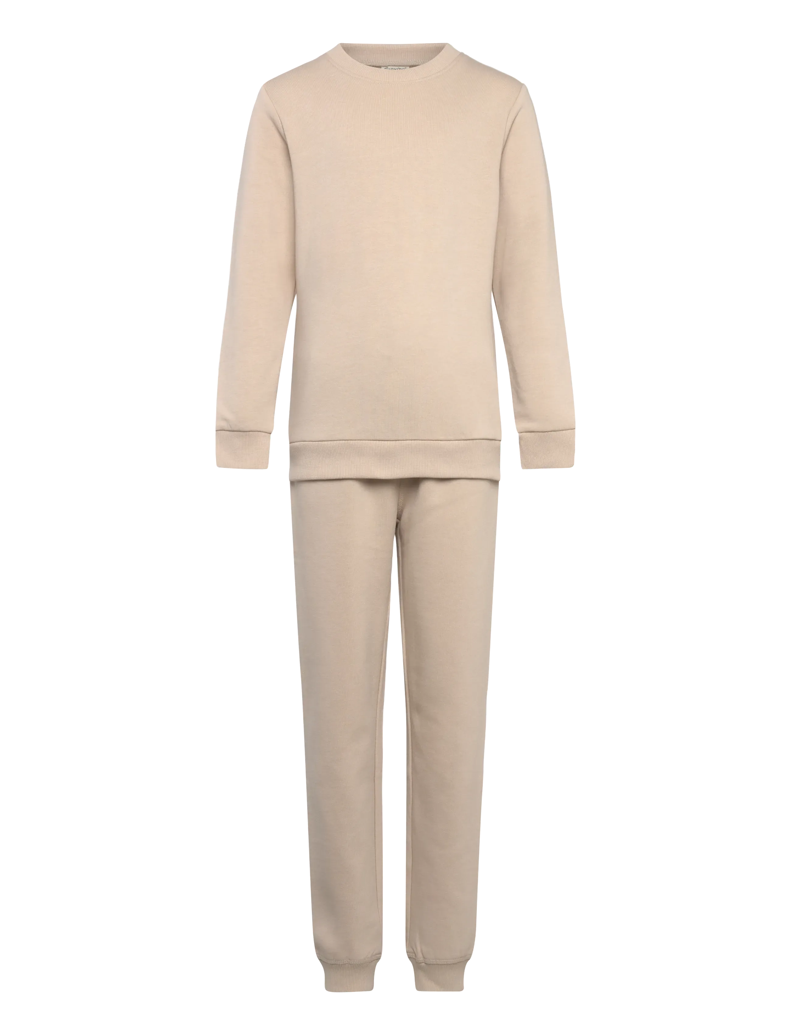 Minymo Sweat Set (2-Pcs), 110, Beige, Sæt > Joggingtøj, Børn