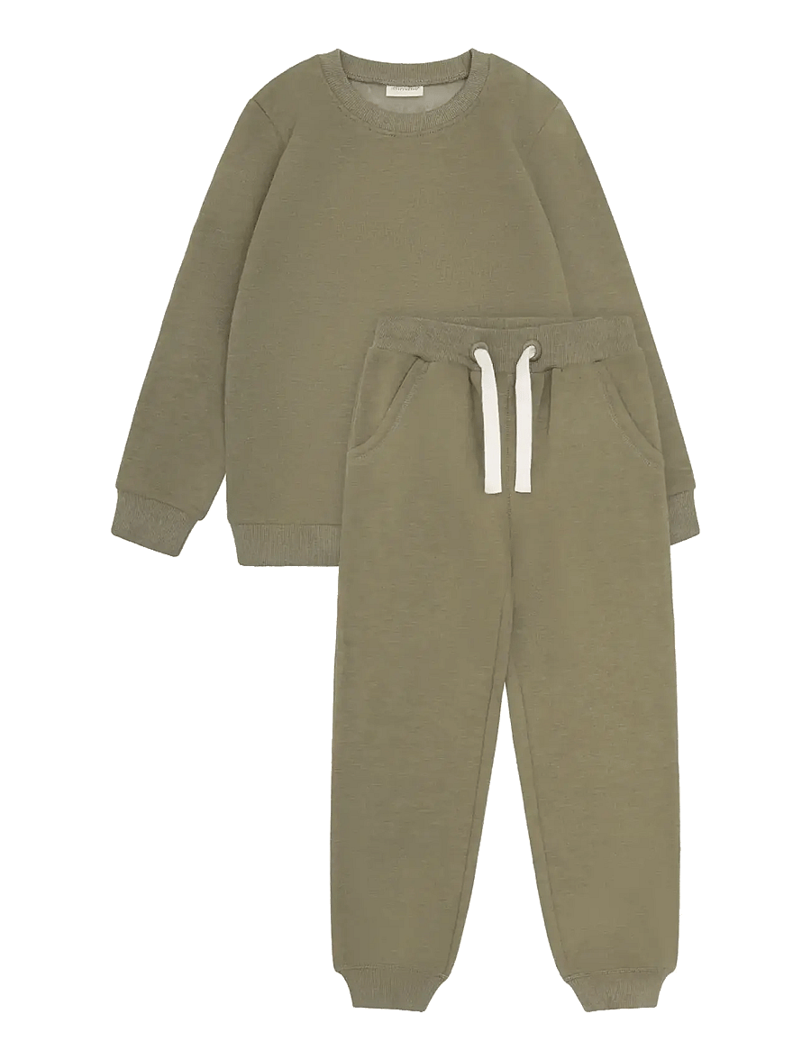 Minymo - Sweat Set (2-pcs) - sportanzüge - vetiver - 0