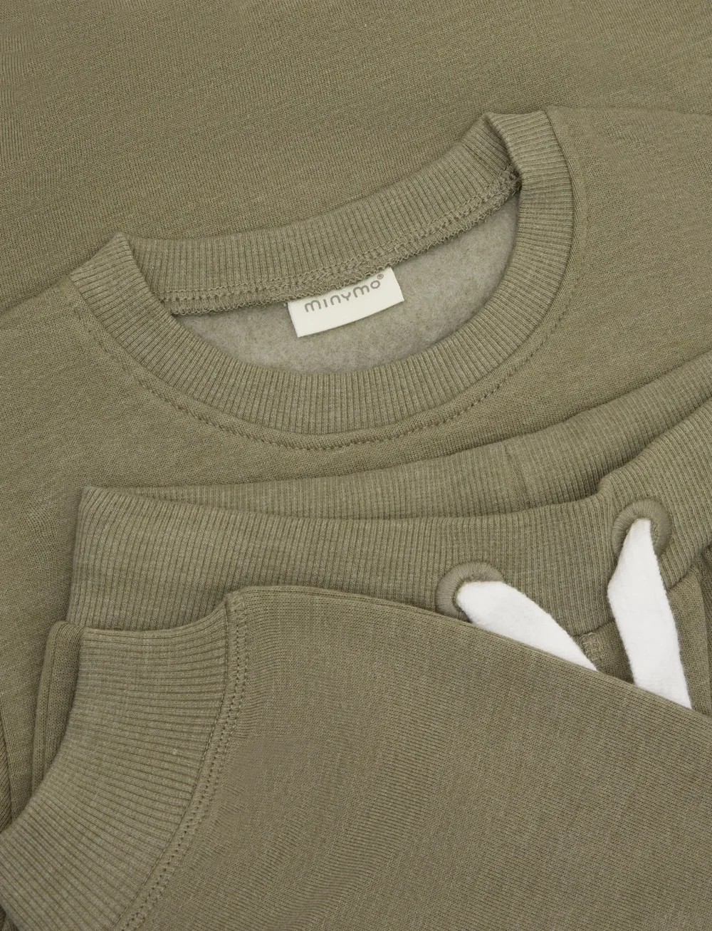 Minymo - Sweat Set (2-pcs) - verryttelypuvut - vetiver - 4