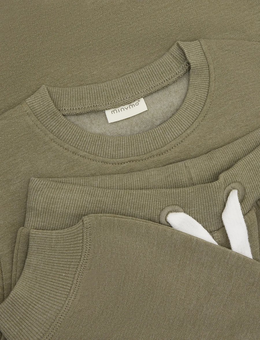 Minymo - Sweat Set (2-pcs) - sportanzüge - vetiver - 4